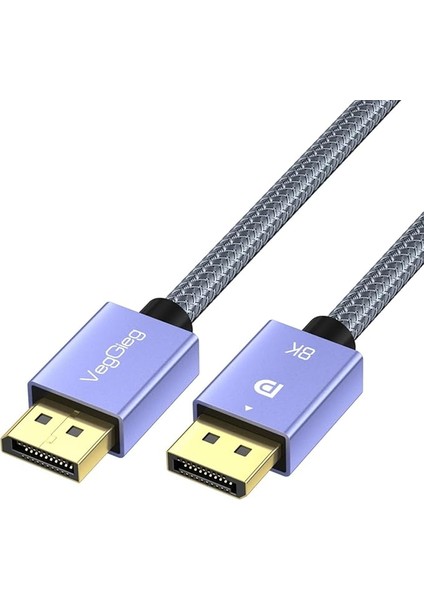 8K/60Hz 4K/165Hz 2K/240Hz Displayport 1.4 Kablo 3 Metre