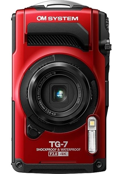 System Tough Tg-7 Kırmızı Dijital Kamera, Su Geçirmez, Darbeye Dayanıklı, Su Altı ve Makro Çekim Modları, 4K Video, 4 Kat Geniş Açılı Zoom (Olympus Tg-6'nın Devamı Modeli) fiyatları
