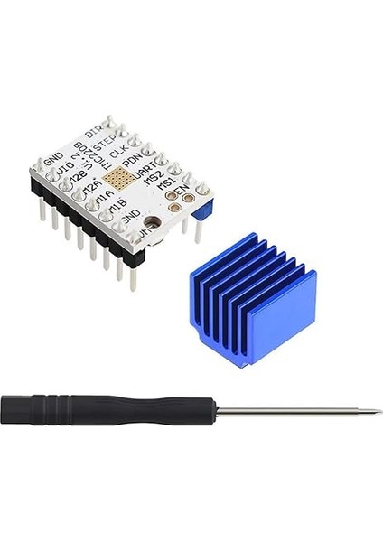 Trinamic TMC2208 V1.2 Step Motor Sürücü Soğutuculu Makerbase 1/256 Step 1.4A Cnc 3D Yazıcı Robot Reprap Mks Gen Ramps Prusa Mendel Ultimaker