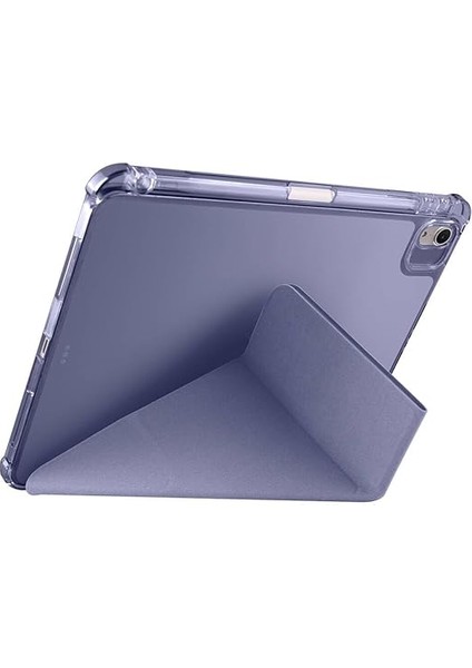 Air 11 M2-M3 2024/2025 ile Uyumlu Kılıf Üçgen Tri Folding Kalem Bölmeli Standlı Kılıfı (Levender) fiyatları