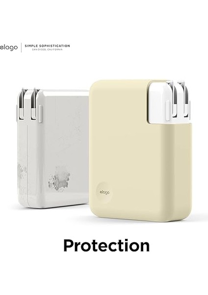 MacBook Şarj Cihazı Kılıfı MacBook 140W Usb-C Güç Adaptörü, MacBook Pro 16" M4 [A3403] / [A3186] - 2024, M3 [A2991] / M2 [A2780] - 2023, M1 [A2485] - 2021 (Klasik Beyaz) fırsatları