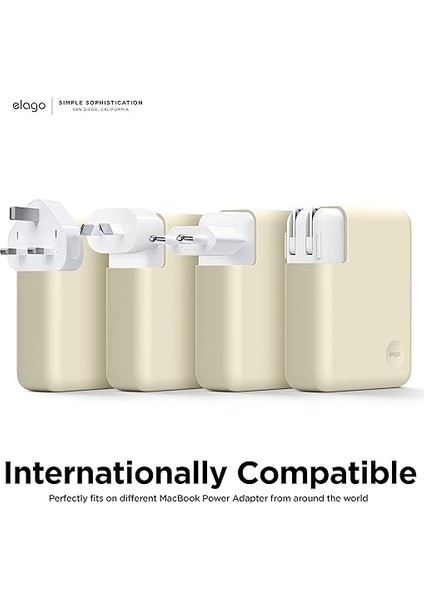 MacBook Şarj Cihazı Kılıfı MacBook 140W Usb-C Güç Adaptörü, MacBook Pro 16" M4 [A3403] / [A3186] - 2024, M3 [A2991] / M2 [A2780] - 2023, M1 [A2485] - 2021 (Klasik Beyaz) indirimleri