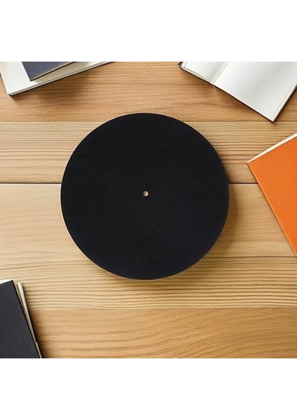 4 Adet Plak Matı Vinil Plaklar Için Anti- Keçe Plak Pedi Önleyici Plak Plak Tablası Koruyucu Slipmat Siyah fırsatları