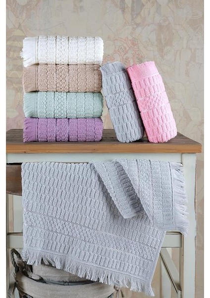 Tekstil Aysu | 6'lı 50X90 cm El&amp;yüz Havlu Seti Pembe fiyatları