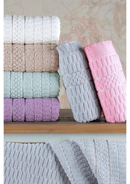 Tekstil Aysu | 6'lı 50X90 cm El&amp;yüz Havlu Seti Pembe fırsatları