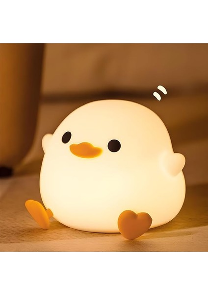 Dodo Duck Gece Lambası - Kısılabilir, Şarj Edilebilir, Zamanlayıcılı Çocuk Yatak Odası Lambası, Kawaii Silikon Dokunuş, Bebek Duş Hediyeleri Için Mükemmel
