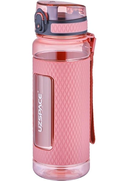 Fiftyfifty 800ML -Büyük Boy- Tritan Su Matarası Silikon Korumalı Kaydırmaz Gövde Pudra
