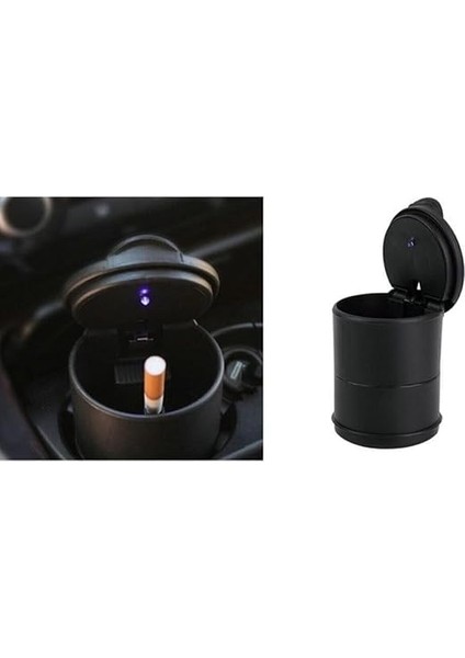 2024 Araç Içi Küllük, LED Işıklı Kokusuz Kapaklı Oto Kül Tablası Araba Küllüğü modelleri