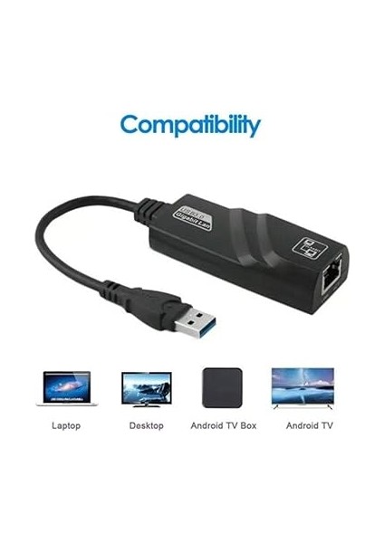 USB 3.0 To Ethernet Internet Adsl Çevirici Laptop Pc Network 4939 indirimleri