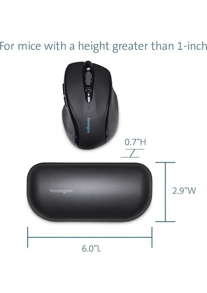 K52802WW Ergosoft Bilek Desteği (Standart Fareler Için, Lazer ve Optik Fare ile Uyumlu (152 x 72,9 x 18 Mm) Siyah indirimleri