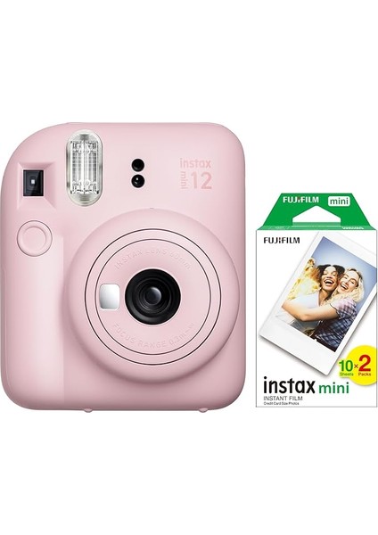 Mini 12 Pembe Fotoğraf Makinesi ve 20'li Mini Film