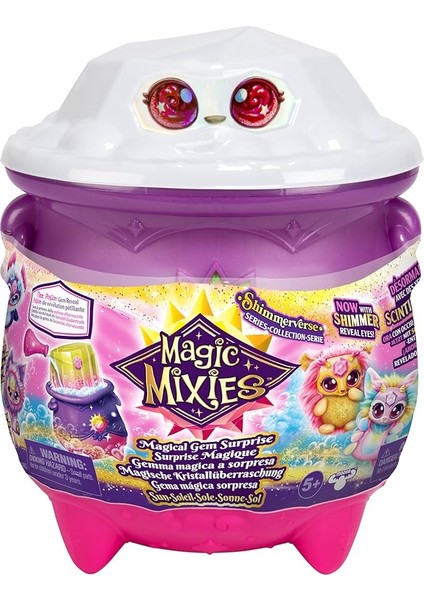Mixies Büyülü Mücevher Sürpriz Kazan: Güneş. Yeni Pırıltılı Gözlerle! Fizzing Cauldron'dan Bir Mixie Peluş'u Ortaya Çıkarın ve 2 Büyülü Güneş Taşı Sürprizini Keşfedin! Stiller Değişebilir
