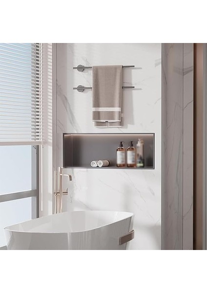 Işık Gömme Duvar Niş Duş Rafı - Paslanmaz Çelik Banyo Tasarımı, Yer Tasarruflu, Fayans Gerektirmez, Modern Duşlar ve Depolama Çözümleri Için Mükemmel modelleri