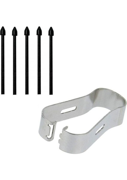 S-Pen Yedek Kalem Uçları, Samsung Galaxy Tab S6, Tab S6 Lite ve Tab S7 ile Uyumlu, Siyah, 5 Adet