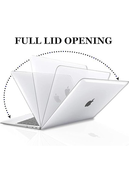 MacBook Air 13.6 2022 M2 A2681 Ince Sararmayan Şeffaf MacBook Crystal Ishield Kapak Sert Kabuk Koruma Kılıfı fiyatları
