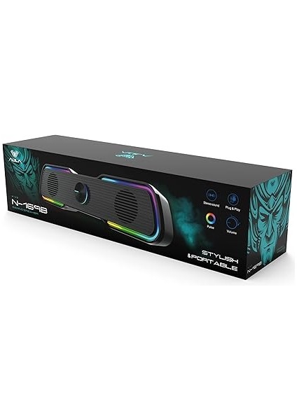 N-169B Aux Stereo 2.0 Rgb Masaüstü Gaming Oyuncu Hoparlör Speaker indirimleri
