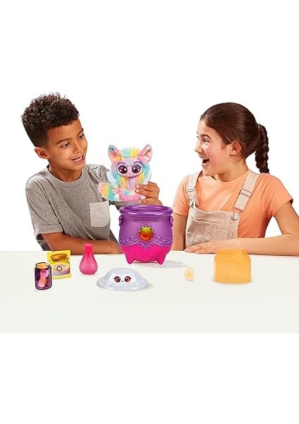 Mixies Büyülü Mücevher Sürpriz Kazan: Güneş. Yeni Pırıltılı Gözlerle! Fizzing Cauldron'dan Bir Mixie Peluş'u Ortaya Çıkarın ve 2 Büyülü Güneş Taşı Sürprizini Keşfedin! Stiller Değişebilir fırsatları