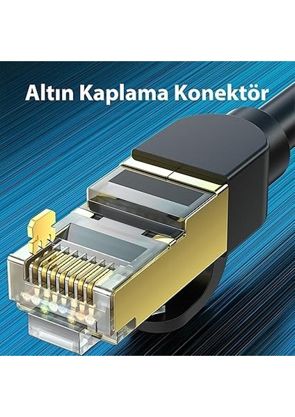 Cat8 40GBPS 2000MHZ Stp RJ45 Ethernet Kablosu 1.5 Metre fiyatları