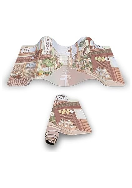 Gaming Mouse Pad 70X30 Mouse Pad Xl Büyük Oyuncu Mouse Pad Speed Anime Mousepad (Japan Street, 70X30 cm (3mm Kalınlık)) fiyatları