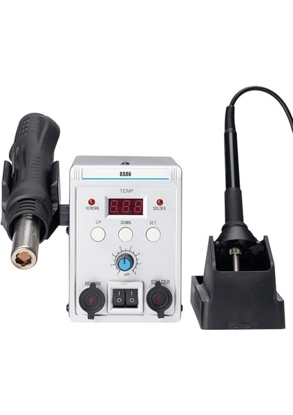 Hava Üflemeli 700W Havya Istasyonu 8586 2 In1 Lehim Makinesi ve Hava Tabancası modelleri