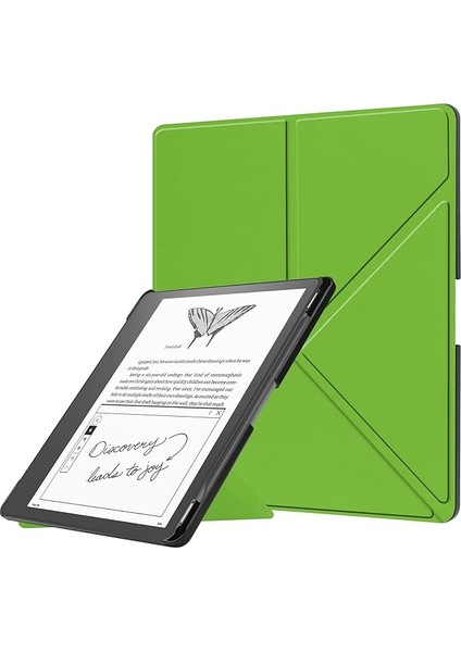 Kindle Scribe 2022 (1. Nesil) Için Yazma Fonksiyonlu Tablet K?l?f? 10,2 Inç ?nce K?l?f Stant Fonksiyonlu ve Otomatik Uyku/uyanma ??levli Ye?il