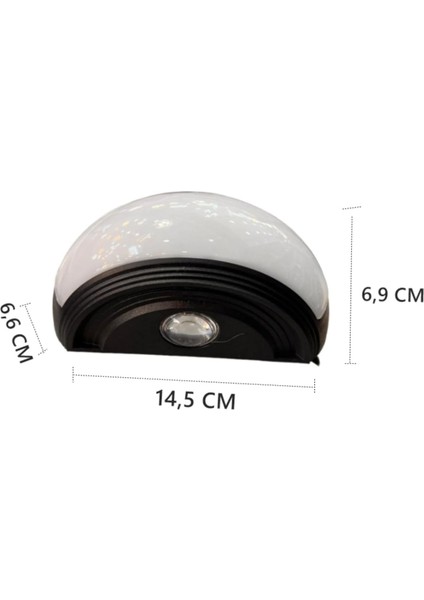 Geldi LED Duvar Apliği, 8W, 3200K Gün Işığı, IP54 Iç ve Dış Mekan, Siyah, 145X69X66MM Dekoratif Üç Yönlü LED Aplik Iç ve Dış Mekan Cata Zanzibar Duvar Lambası fiyatları