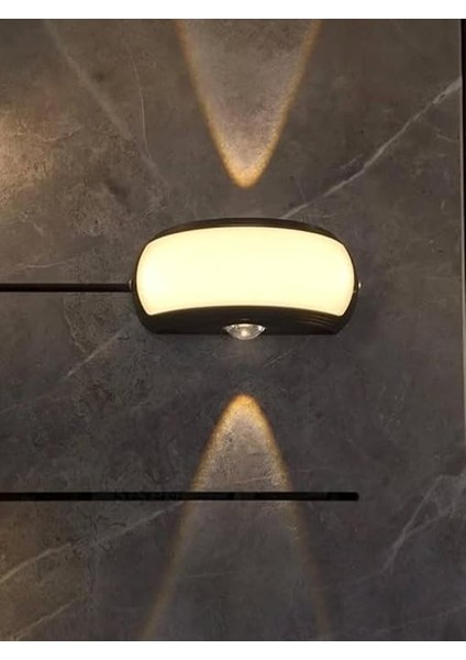 Geldi LED Duvar Apliği, 8W, 3200K Gün Işığı, IP54 Iç ve Dış Mekan, Siyah, 145X69X66MM Dekoratif Üç Yönlü LED Aplik Iç ve Dış Mekan Cata Zanzibar Duvar Lambası indirimleri