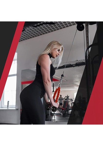 Üniseks Kablo Bağlantısı Combo Çift D Kolu Kauçuk Lat Makine Ataşmanı Triceps Halatı Düz ​​döner Bar V Şekli Bar Kablo Ek Kablo Ev Spor Salonu Için Makine Aksesuarları indirimleri