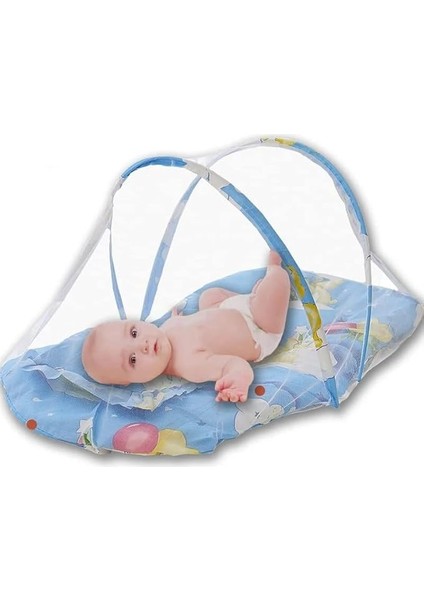 Bebek Cibinlik Sineklik Seti, 92 cm - Mavi