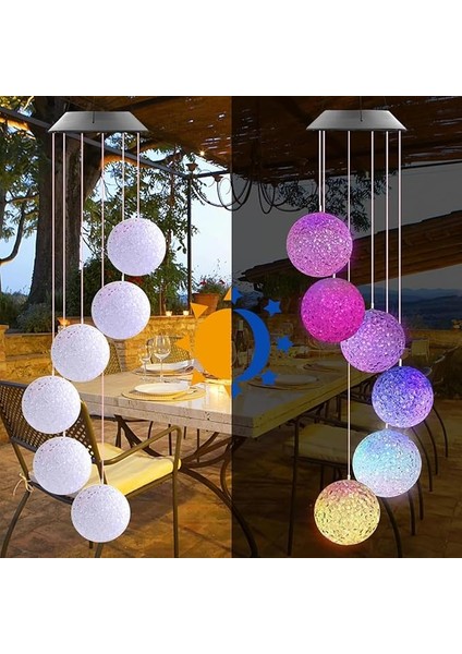 Güneş Enerjili Renk Geçişli Kristal Top AYDINLATMA/GT-SL10 modelleri