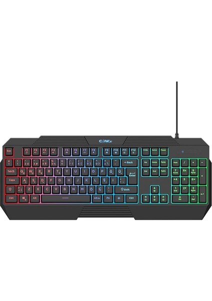 Thunderstrike Rgb Işıklandırma - 1000Hz Polling Rate - Örgü Kablolu Membran Oyuncu Klavyesi