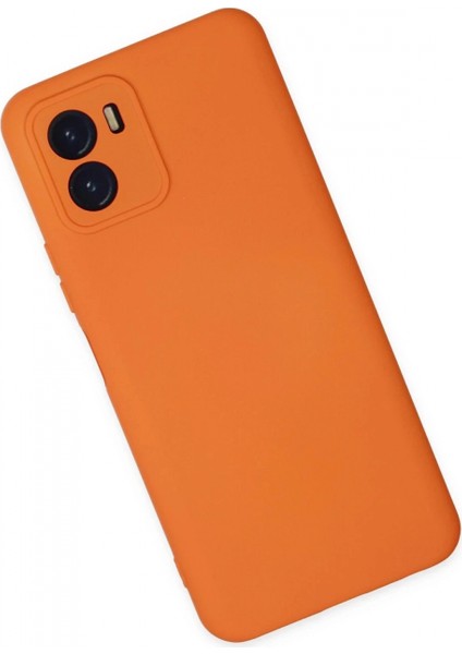 Vivo Y15S Kılıf Nano içi Kadife Silikon - Turuncu fiyatları