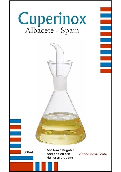 Zeytinyağı Için Cam Yağ Kutusu, Dayanıklı ve Kolay Temizlenebilir Gourmet Oil Collection (500 Ml) fırsatları