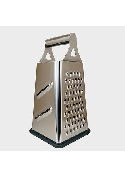 Paslanmaz Çelik 4 Taraflı Rende – 24 cm | Çok Amaçlı Mutfak Rendeleme Aracı | Peynir, Sebze, Meyve ve Patates Için | Kaymaz Tabanlı &amp; Ergonomik Saplı fiyatları