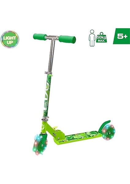 2 Tekerlekli Katlanabilir Dino Inline Işıklı Scooter modelleri