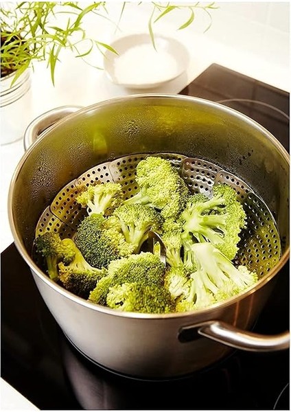 Pişirme Aparatı, Sebze Haşlama, Metal Buharda Pişirici, Katlanabilen Buharda Pişirme Aleti Sağlıklı Yemek Aparatı fiyatları