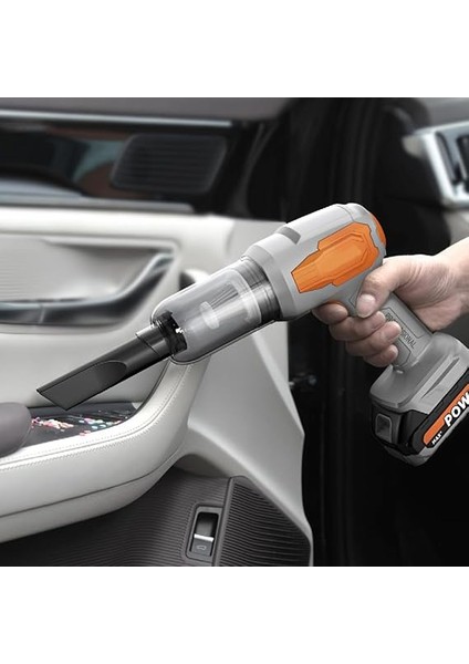 Wlue 20.000PA Güçlü Vakumlu 8in1 Araç Içi Üflemeli Süpürge 120W 7500MAH Çıkarılabilir Batarya indirimleri