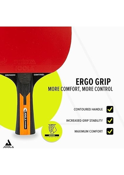 Tischtennisschläger Carbon Control Für Fortgeschrittene Spieler, Tischtennisset Carbon Speed, Inklusive Premium Tischtennisbälle 40+ Mm, Tischtennishülle fırsatları