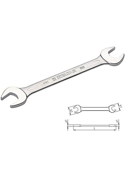 0161 Çatal Iki Ağız Anahtar Uzun Boy (Sae) 1/4"x5/16" Inch fiyatları