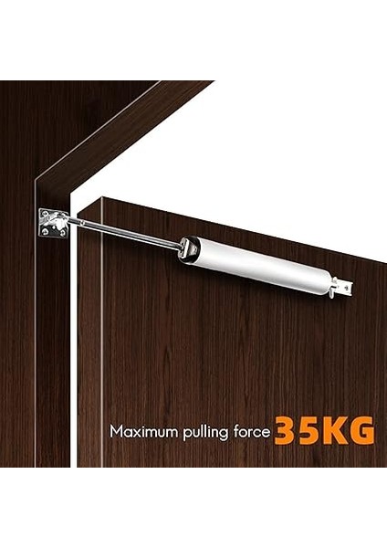 Kapı Closer Sessiz Pnömatik Hidrolik Tampon Otomatik Ev Kapı Kapatma Artefakt Mobilya Donanım Gümüş modelleri