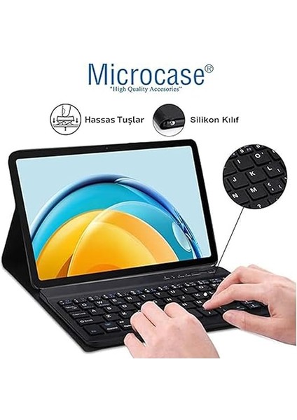 Samsung Galaxy Tab S9 Fe X510 10.9 Inch Tablet Bluetooth Klavyeli Standlı Kılıf - Bkk4 fiyatları