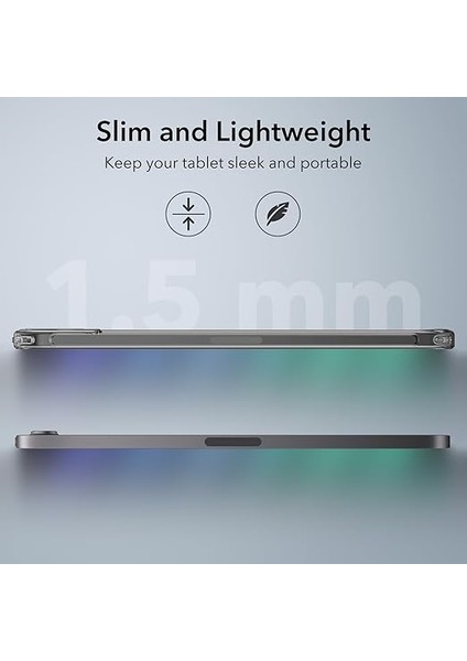 iPad Mini 7 Için Kılıf 2024 A17 Pro, iPad Mini 6 Kılıfı 2021, 8,3 Inç, Ince ve Hafif, Sararmaya Dayanıklı, Sert Şeffaf Arka Taraf, Pencil Pro/usb-C Destekler, Classic Serisi, Şeffaf Siyah modelleri