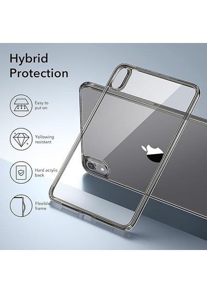iPad Mini 7 Için Kılıf 2024 A17 Pro, iPad Mini 6 Kılıfı 2021, 8,3 Inç, Ince ve Hafif, Sararmaya Dayanıklı, Sert Şeffaf Arka Taraf, Pencil Pro/usb-C Destekler, Classic Serisi, Şeffaf Siyah indirimleri