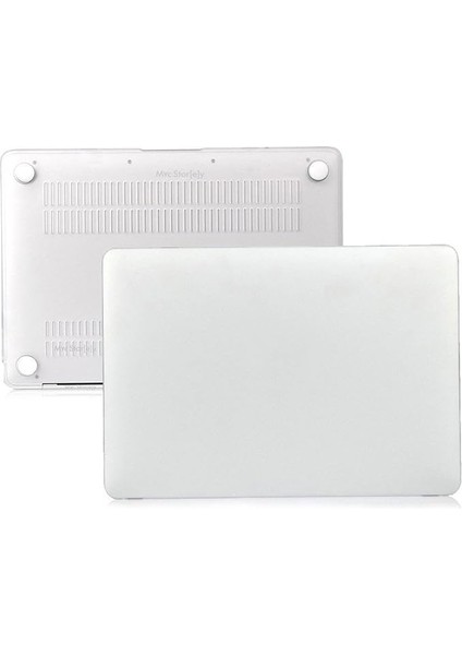 Macbook Air M2-M3 Kılıf 15 Inç Mat Kılıf (Touchıd'li Air M2-M3) A2941 A3114 ile Uyumlu Şeffaf