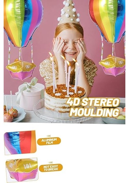 Inç Uçan Balon Temalı Folyo Balon 88-28 cm (Renkli) modelleri