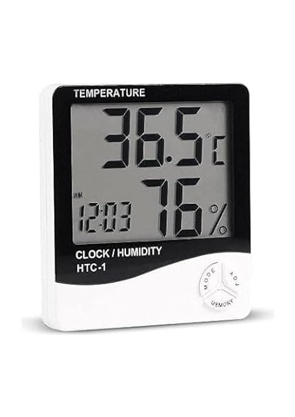 Iç Mekan Higrometre (Nem Ölçer) ve Termometre, Büyük Ekran, Masa Ayaklı, Asmalı, Mıknatıslı, Elektronik Sıcaklık ve Nem Ölçer modelleri