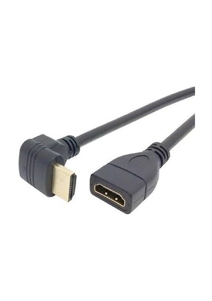 HDMI Dişi Erkek Uzatma Aparatı 90 Derece Dirsek Kablosu 50 cm 4666 modelleri