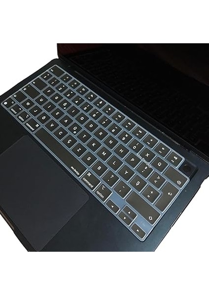 F Klavye Macbook Air-Pro M1-M2-M3 Daktilotip (Touchbarsız) A2681 A3113 A2941 A3114 A2442 A2779 A2992 A2918 A2485 A2780 A2991 ile Uyumlu Siyah modelleri