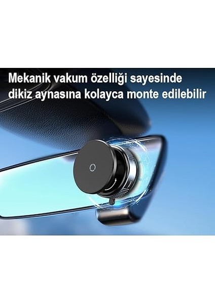 K009 Araç Içi Telefon Tutucu Mag-Safe Alüminyum Kasa Mekanik Vakum 7kg Yük Taşır fiyatları