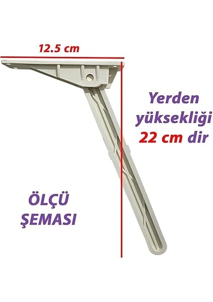 Adet Katlanabilir Beyaz Yer Sofra Ayağı Katlanır Yer Sofrası Sini Altı Plastik Ayak 22 cm modelleri